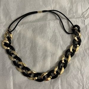 Black and gold headband